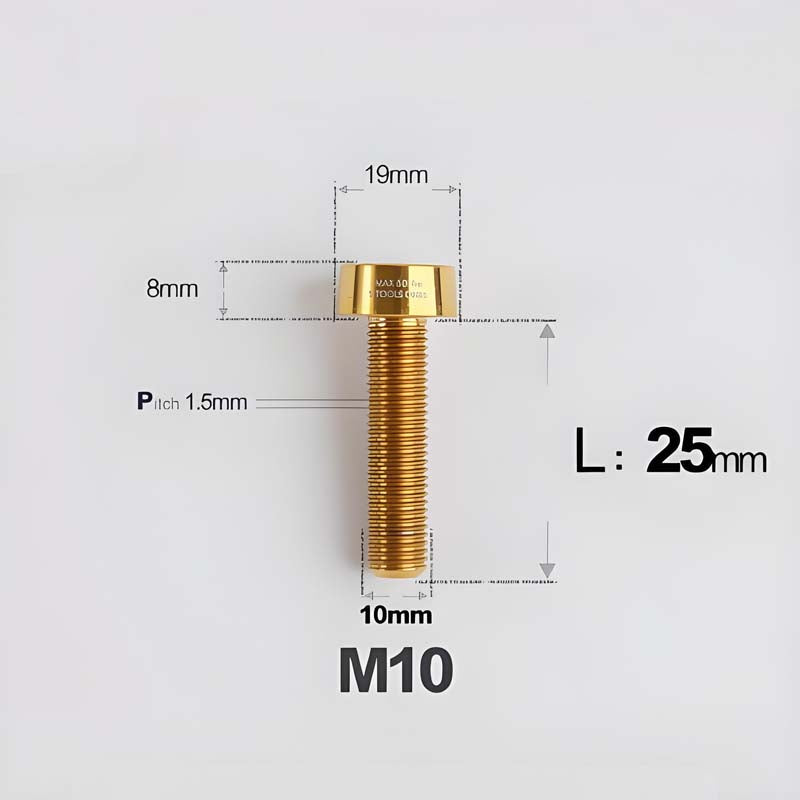M10xL20-70mm TI 1.5mm Thread Security Bolt for Brembo Caliper Mounting D19