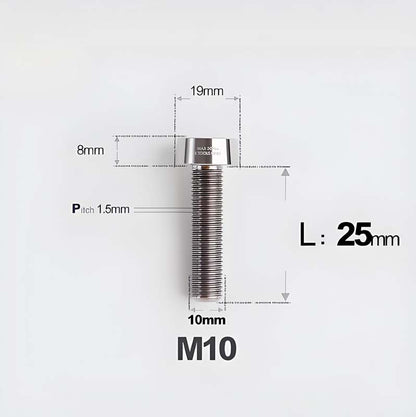 M10xL20-70mm TI 1.5mm Thread Security Bolt for Brembo Caliper Mounting D19