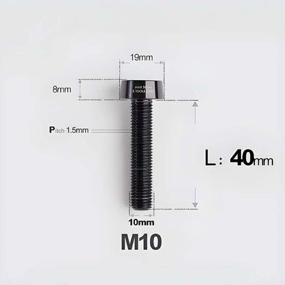 M10xL20-70mm TI 1.5mm Thread Security Bolt for Brembo Caliper Mounting D19
