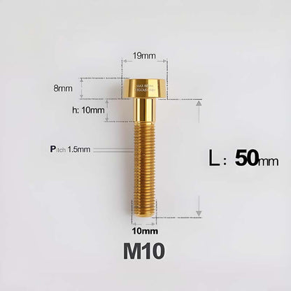 M10xL20-70mm TI 1.5mm Thread Security Bolt for Brembo Caliper Mounting D19