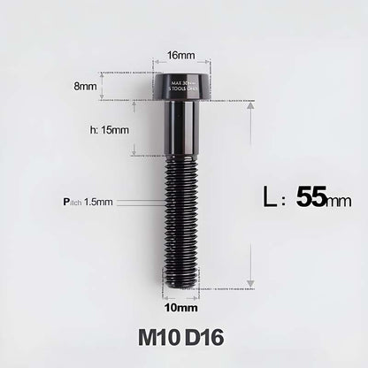 M10xL20-80mm Titanium 1.5mm Thread Security Bolt for Brembo Caliper Mounting D16