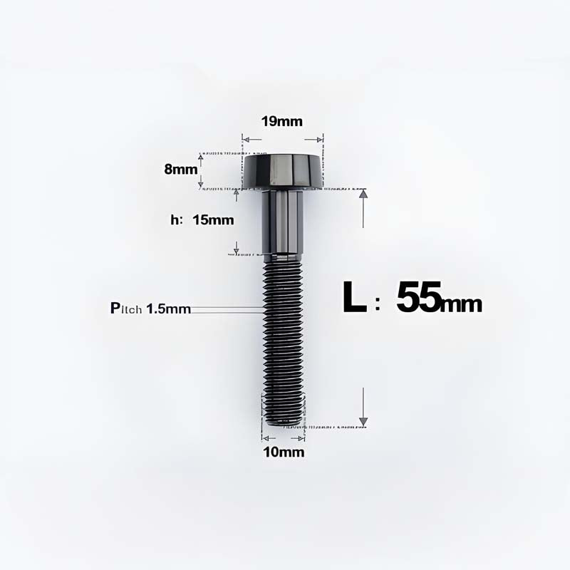 M10xL20-70mm TI 1.5mm Thread Security Bolt for Brembo Caliper Mounting D19