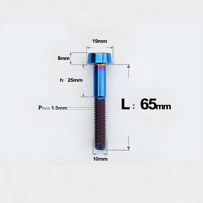 M10xL20-70mm TI 1.5mm Thread Security Bolt for Brembo Caliper Mounting D19