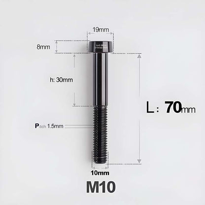 M10xL20-70mm TI 1.5mm Thread Security Bolt for Brembo Caliper Mounting D19