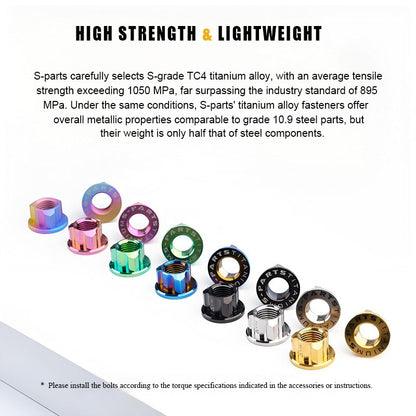 M14 Titanium Rotor Motor Nuts for Reuleaux Triangle (E-Scooter/Motorcycle)