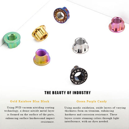 M14 Titanium Rotor Motor Nuts for Reuleaux Triangle (E-Scooter/Motorcycle)