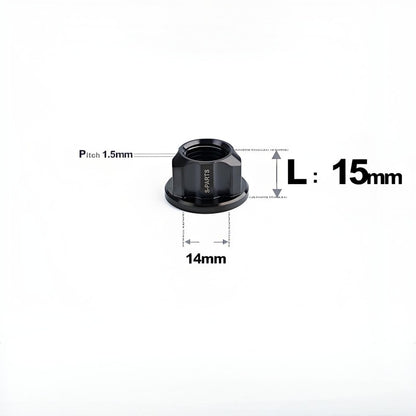 M14 Titanium Rotor Motor Nuts for Reuleaux Triangle (E-Scooter/Motorcycle)