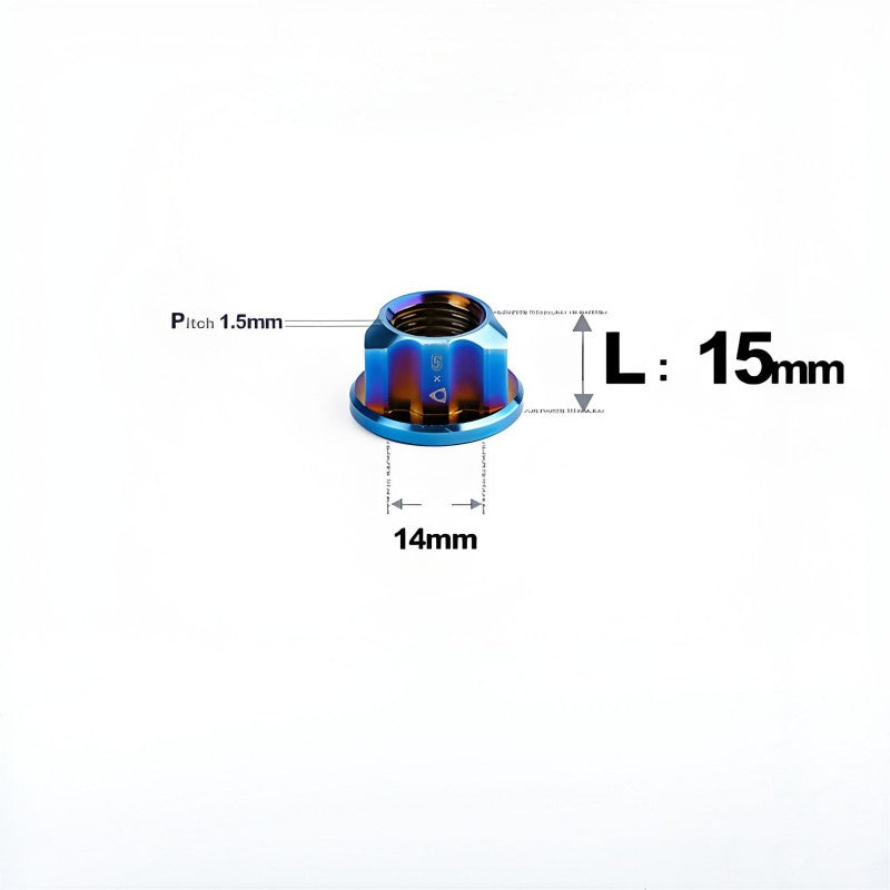 M14 Titanium Rotor Motor Nuts for Reuleaux Triangle (E-Scooter/Motorcycle)