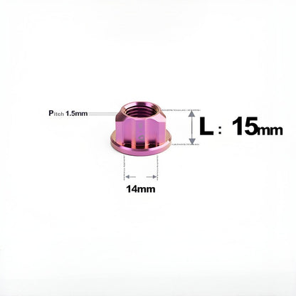 M14 Titanium Rotor Motor Nuts for Reuleaux Triangle (E-Scooter/Motorcycle)