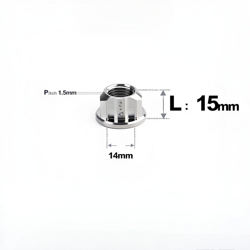 M14 Titanium Rotor Motor Nuts for Reuleaux Triangle (E-Scooter/Motorcycle)
