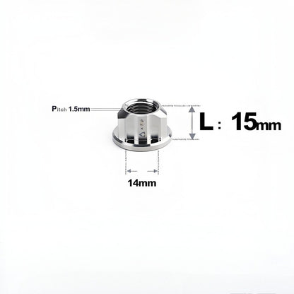 M14 Titanium Rotor Motor Nuts for Reuleaux Triangle (E-Scooter/Motorcycle)