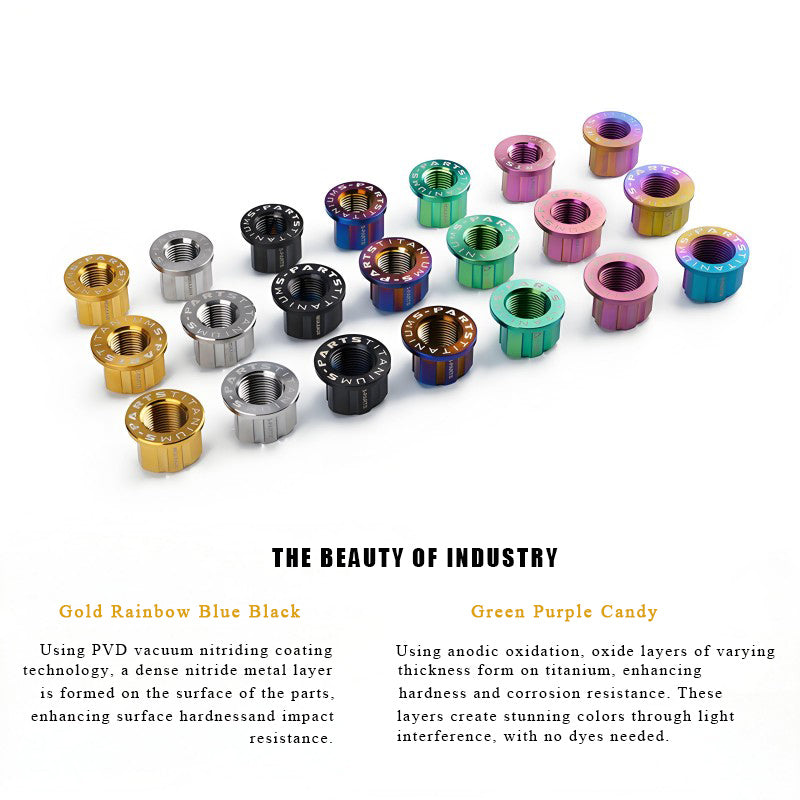 M16-20 Titanium Rotor Motor Nuts with 1.5mm Pitch for Niu/Ninebot Electric Scooters