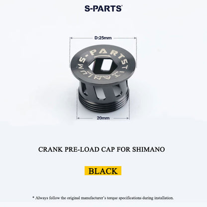 M20 Titanium Crank Pre-load Cap for Shimano Hollowtech II (Road & MTB)