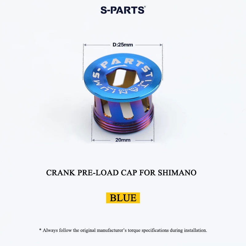 M20 Titanium Crank Pre-load Cap for Shimano Hollowtech II (Road & MTB)