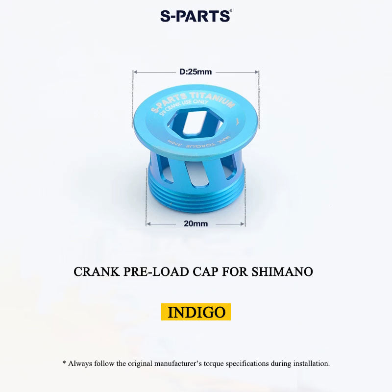 M20 Titanium Crank Pre-load Cap for Shimano Hollowtech II (Road & MTB)
