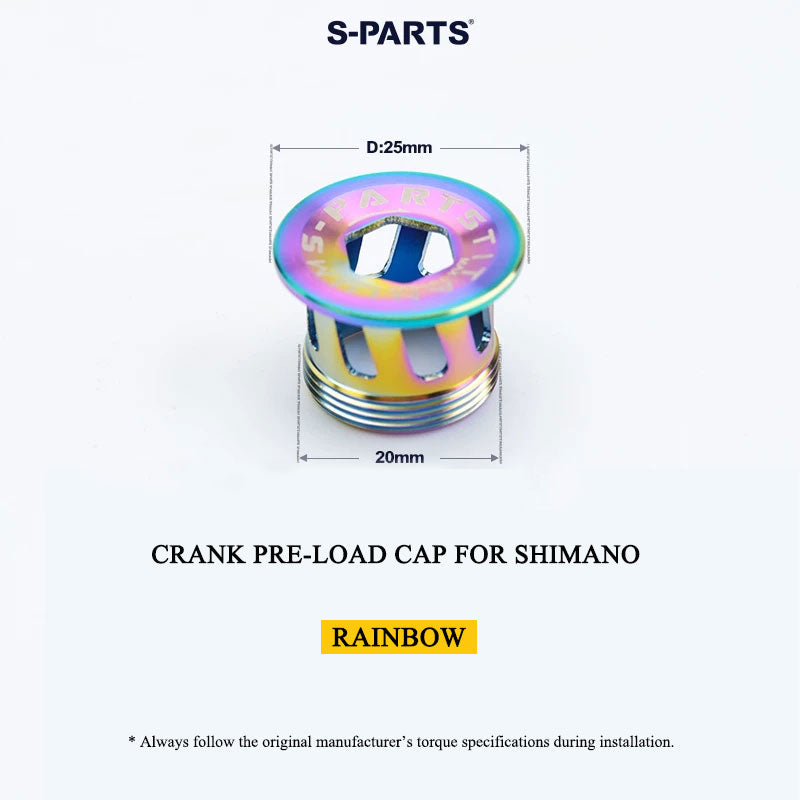M20 Titanium Crank Pre-load Cap for Shimano Hollowtech II (Road & MTB)
