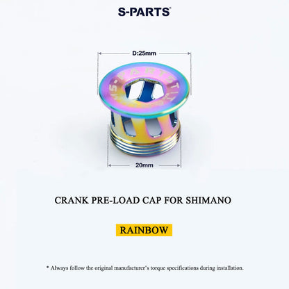 M20 Titanium Crank Pre-load Cap for Shimano Hollowtech II (Road & MTB)
