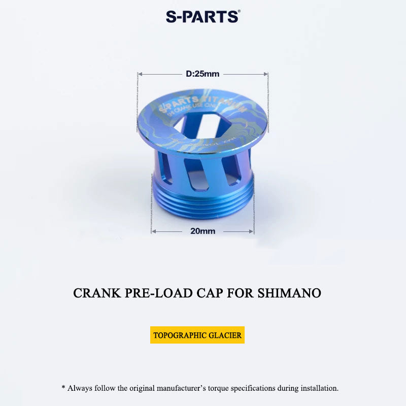 M20 Titanium Crank Pre-load Cap for Shimano Hollowtech II (Road & MTB)