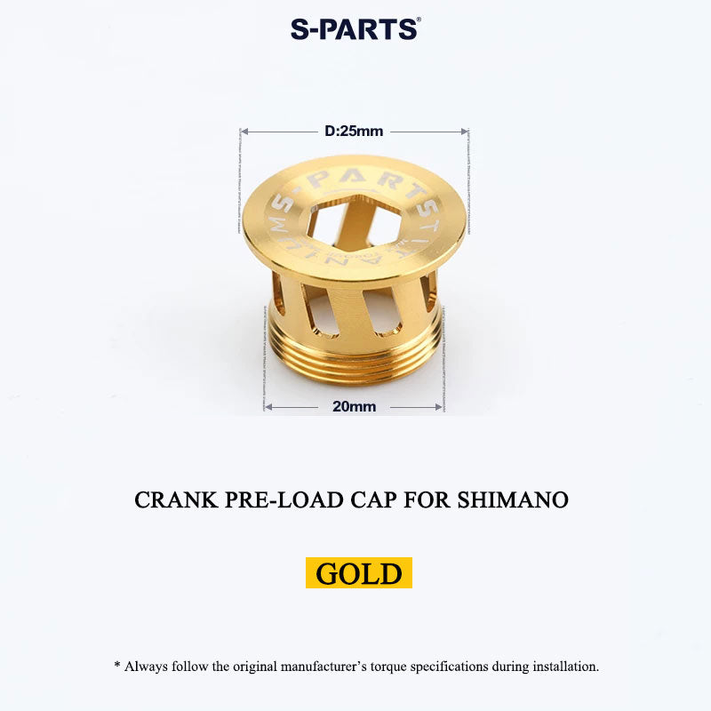 M20 Titanium Crank Pre-load Cap for Shimano Hollowtech II (Road & MTB)