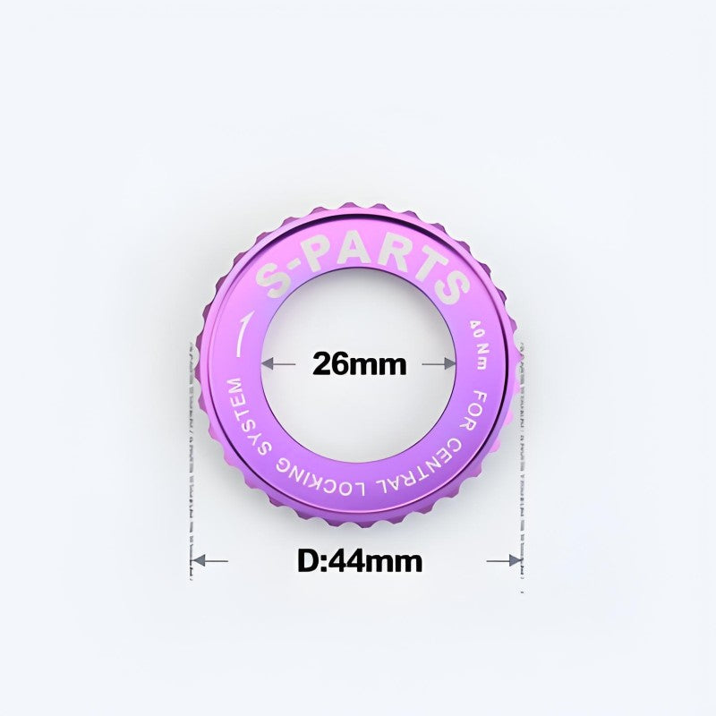 Titanium Center Lock Ring for Road & Mountain Bike Disc Rotors