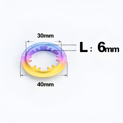Titanium Center Lock Ring for Road & Mountain Bike Disc Rotors