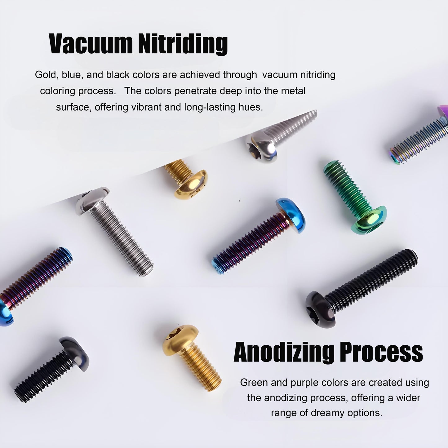 M3x6 8 10 12 15MM Button Head Cap Titanium Alloy Bolts For Bike-4