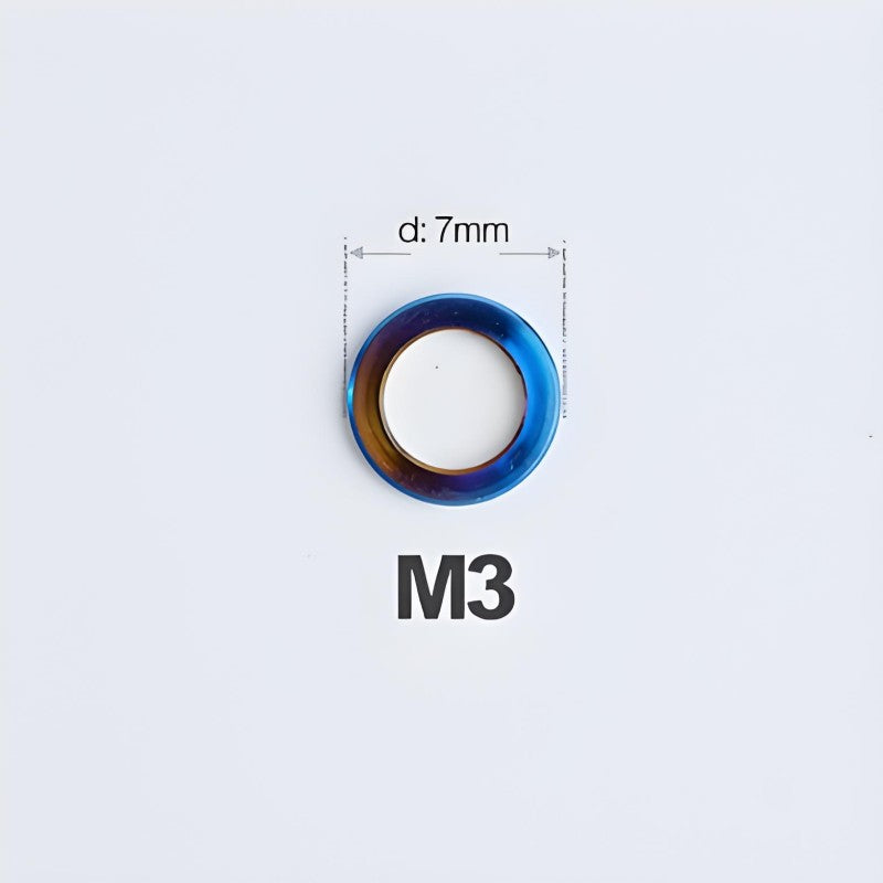 M3/M4/M5/M6 Titanium Flat Washers for Road and Mountain Bikes