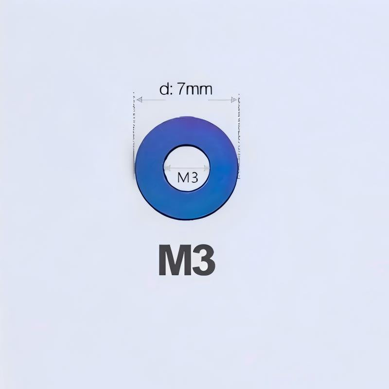 M3/M4/M5/M6 Titanium Flat Washers for Road and Mountain Bikes