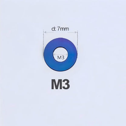 M3/M4/M5/M6 Titanium Flat Washers for Road and Mountain Bikes