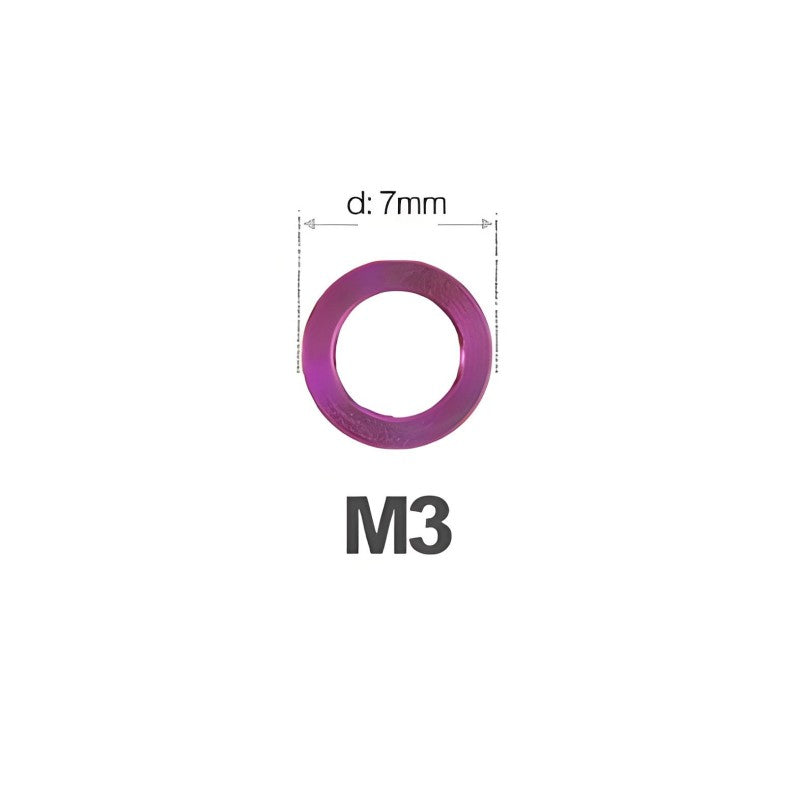 M3/M4/M5/M6 Titanium Flat Washers for Road and Mountain Bikes