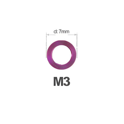 M3/M4/M5/M6 Titanium Flat Washers for Road and Mountain Bikes