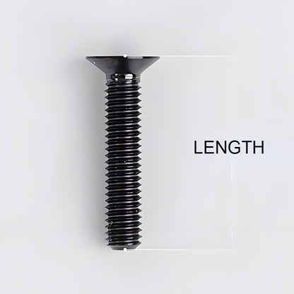 M4 35/40/45/50mm Titanium Flat Head Bolts Countersunk Bolts For Road Bike