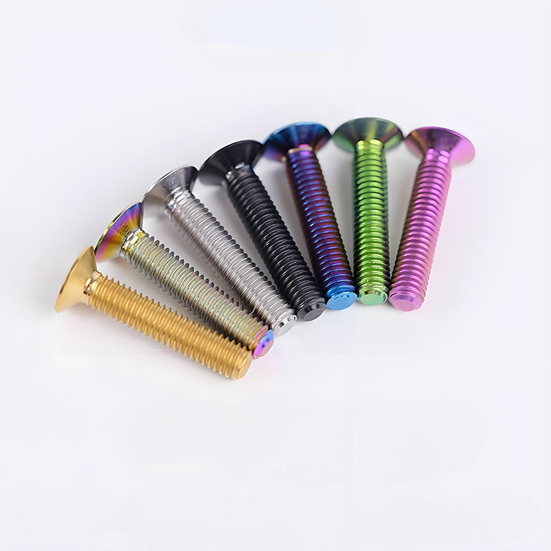 M4 35/40/45/50mm Titanium Flat Head Bolts Countersunk Bolts For Road Bike