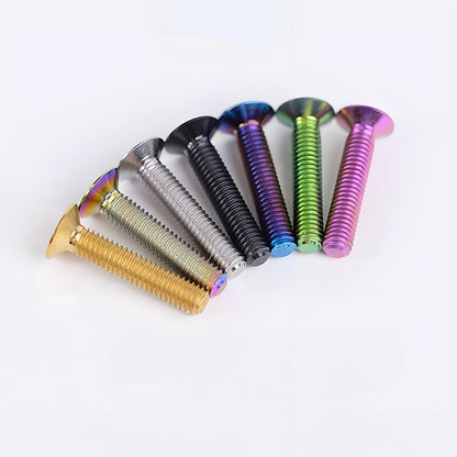 M4 35/40/45/50mm Titanium Flat Head Bolts Countersunk Bolts For Road Bike