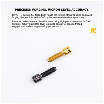 M4 Titanium Low-Profile Small-Head Socket Bolt D5.5 for Grip Lock Ring & Brake Lever Adjustment