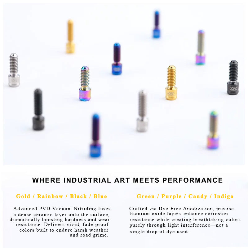 M4 Titanium Low-Profile Small-Head Socket Bolt D5.5 for Grip Lock Ring & Brake Lever Adjustment