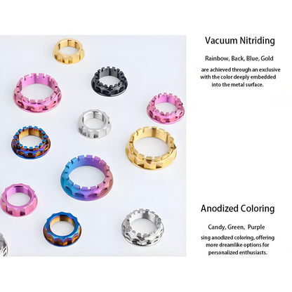 M48 Titanium Rear Axle Nuts for DUCATI V4/V2/Streetfighter with Snap Ring