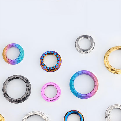 M48 Titanium Rear Axle Nuts for DUCATI V4/V2/Streetfighter with Snap Ring