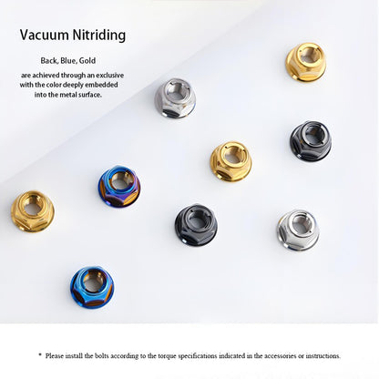 M5/M6 Titanium Alloy Flanged Self-Locking Nuts