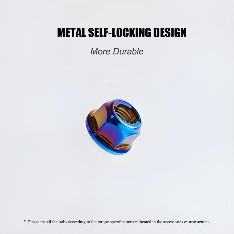 M5/M6 Titanium Alloy Flanged Self-Locking Nuts