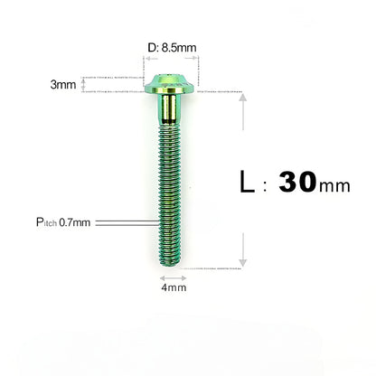 M4 X 6/10/20/30 Button Head Bolts For Electric Motorcycle - Titanium