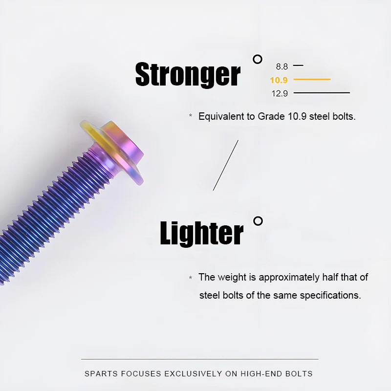 M4 X 6/10/20/30 Button Head Bolts For Electric Motorcycle - Titanium