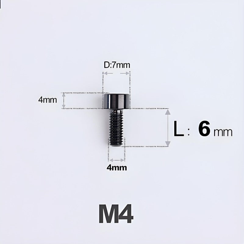 M4X6 8/10/12/16/18/20/25mm Titanium Bolts For Bike & Motorcycle