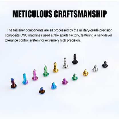 M5 X L10 - 35mm Titanium Button Head Screws For Electric Vehicle & Motorcycle Body Panels-HD10