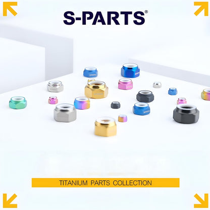 M4/M5/M6/M8/M10/M12 Titanium Hex Nylon Locknuts