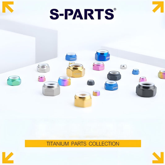 M4/M5/M6/M8/M10/M12 Titanium Hex Nylon Locknuts