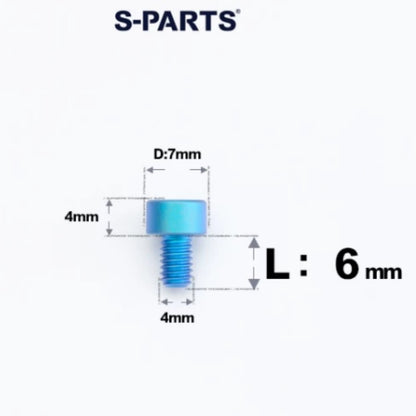 M4 Titanium Bolts - High-Strength Grade 5 Screws for Bike, Motorcycle & DIY (6-25mm)