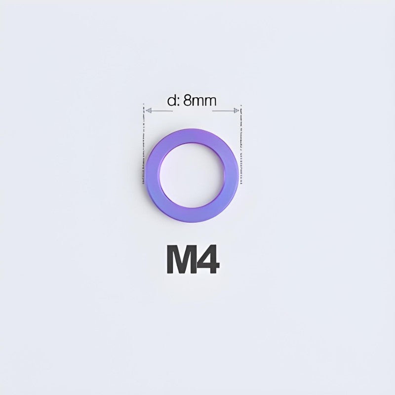 M3/M4/M5/M6 Titanium Flat Washers for Road and Mountain Bikes