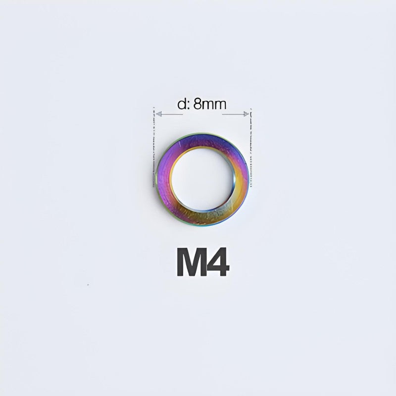 M3/M4/M5/M6 Titanium Flat Washers for Road and Mountain Bikes