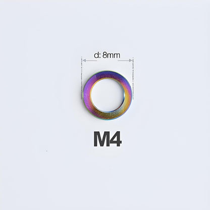 M3/M4/M5/M6 Titanium Flat Washers for Road and Mountain Bikes